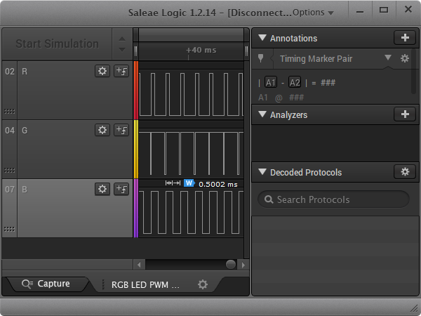 PWM Signal an einer RGB Leuchtdiode